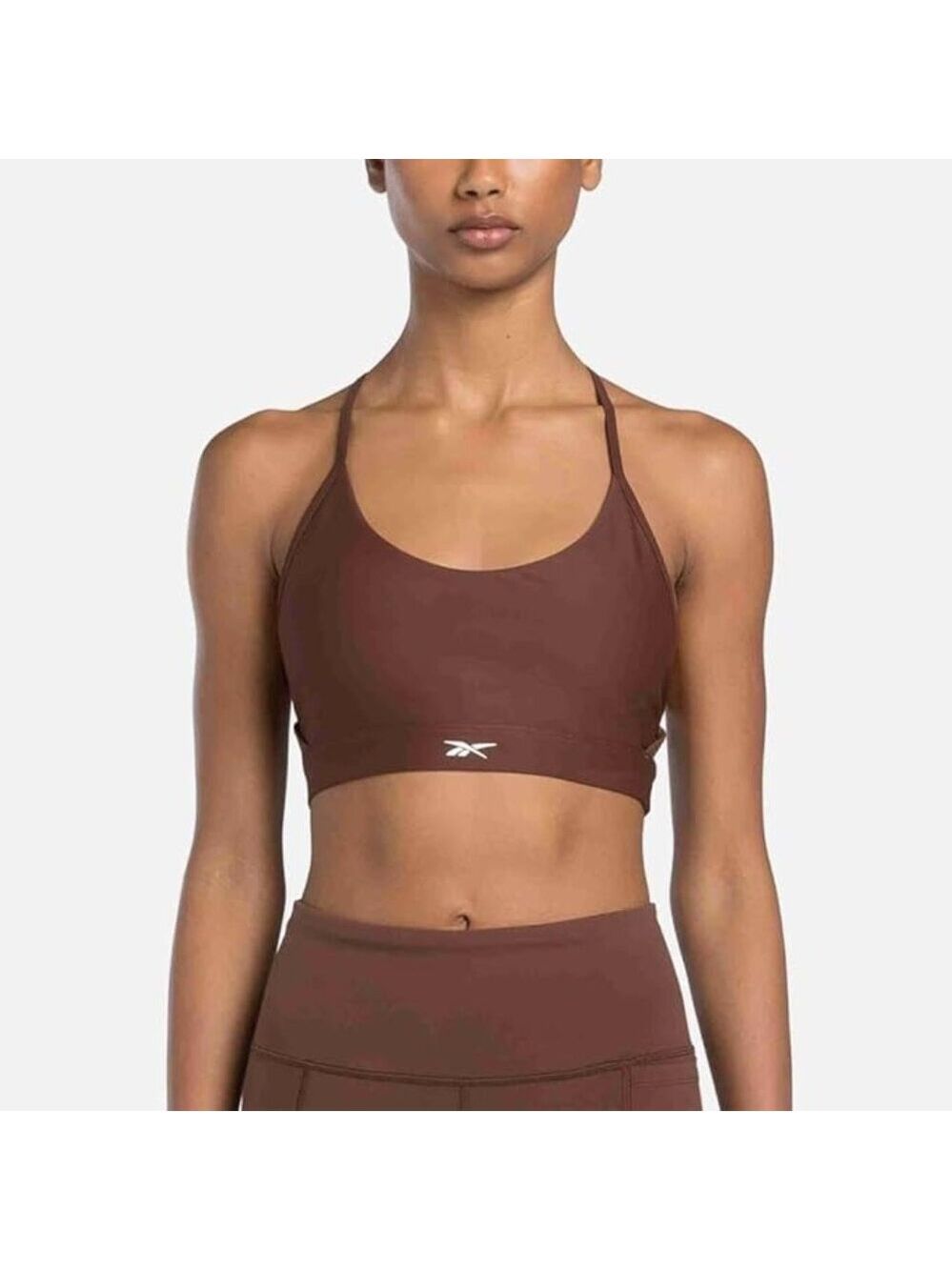 Reebok Women's Lux Strappy Sports Bra Black Small NWT